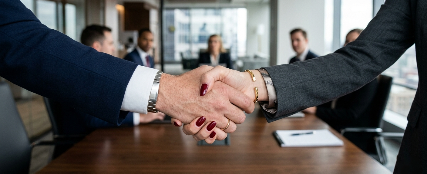 Corporate Partnership Handshake